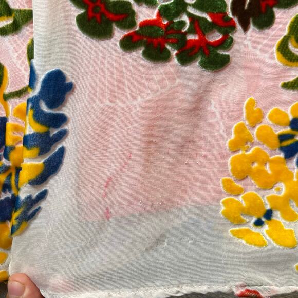 Anthropologie Maeve Flower Market Swing Dress Size Medium Silk Blend Red - Picture 6 of 7